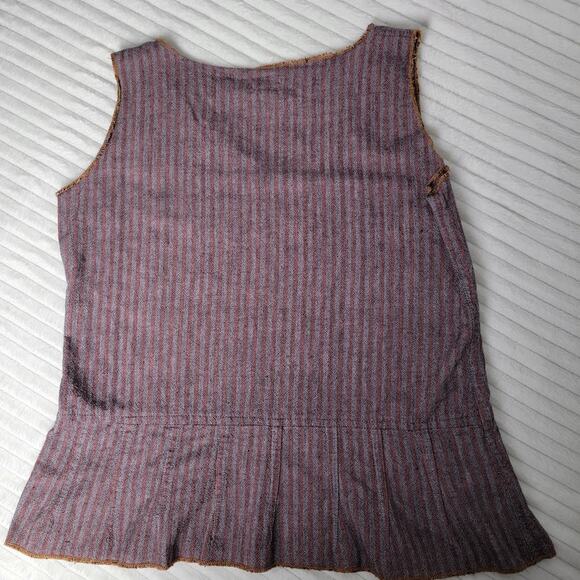 Tribe Art You Wear Boho Beachy Tank M Handwoven Cotton Cottagecore Festival Top - Picture 9 of 9